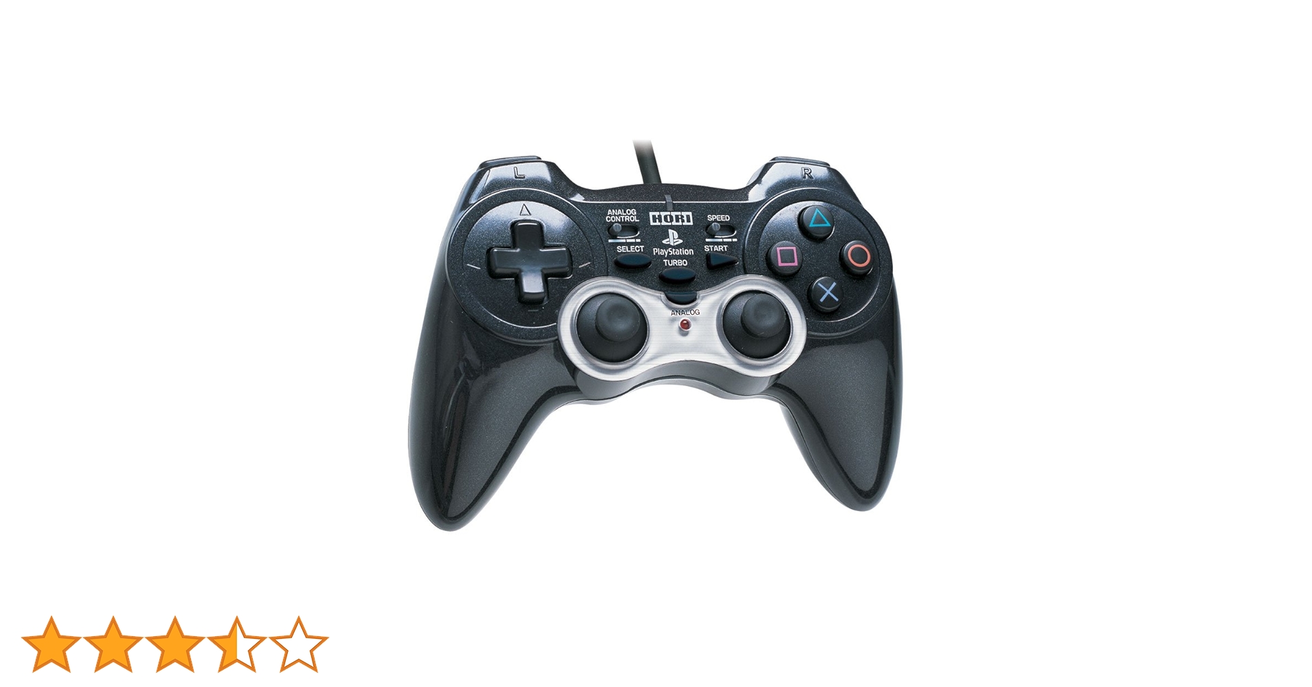 新品未開封 PS2 PS1 HORI アナログ振動パッド2 TURBO ブラック 61vQFOoks6L.jpg_BO30,255,255,
